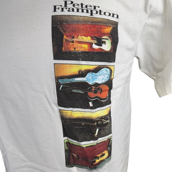 Peter Frampton 1994 World Tour T-Shirt White Single Stitch Vintage Concert Tee S - Picture 2 of 12